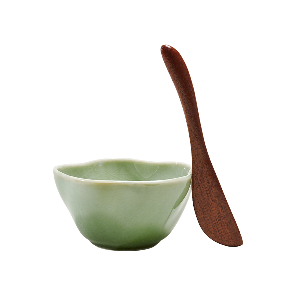 浴见 油浴SPA套装 陶瓷碗100mm*52mm+木勺150mm*50mm