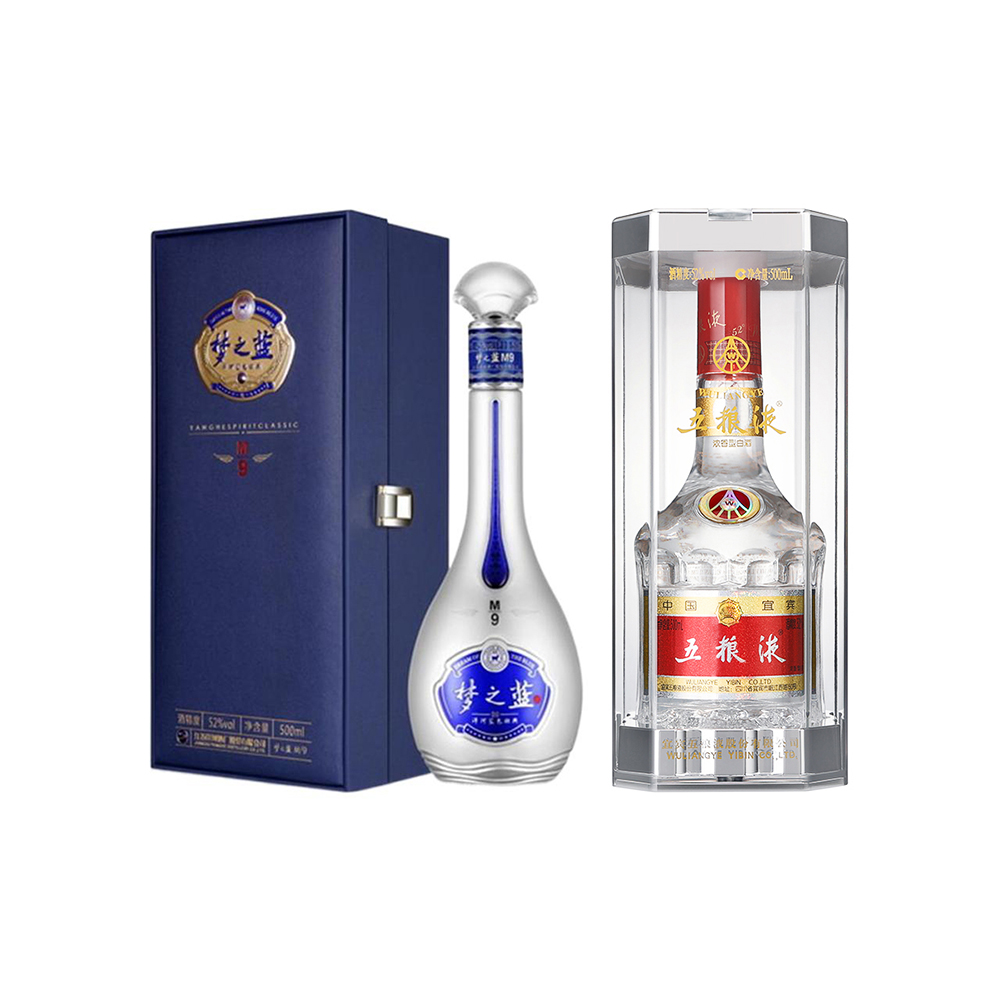 洋河 梦之蓝M9 +五粮液[52%/500ml*2]