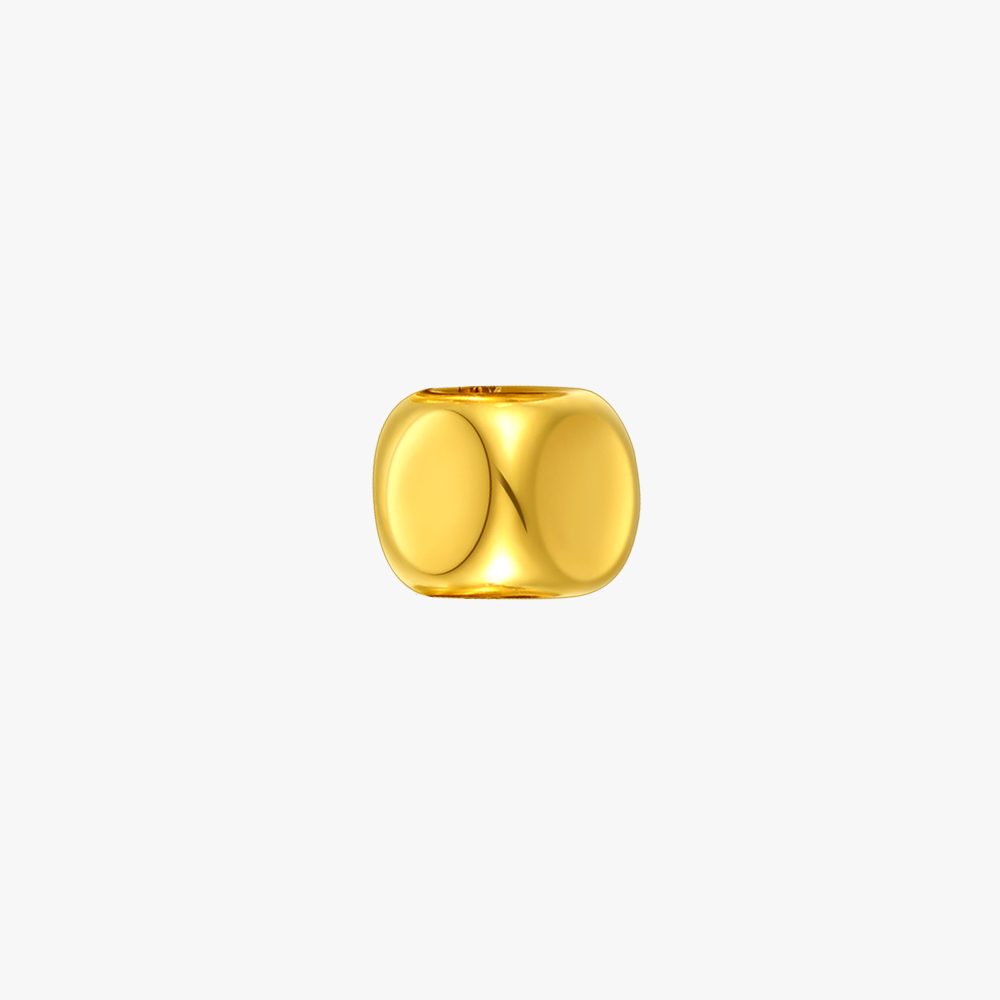 潮宏基 黄金PC挂坠（串珠）-八棱珠
