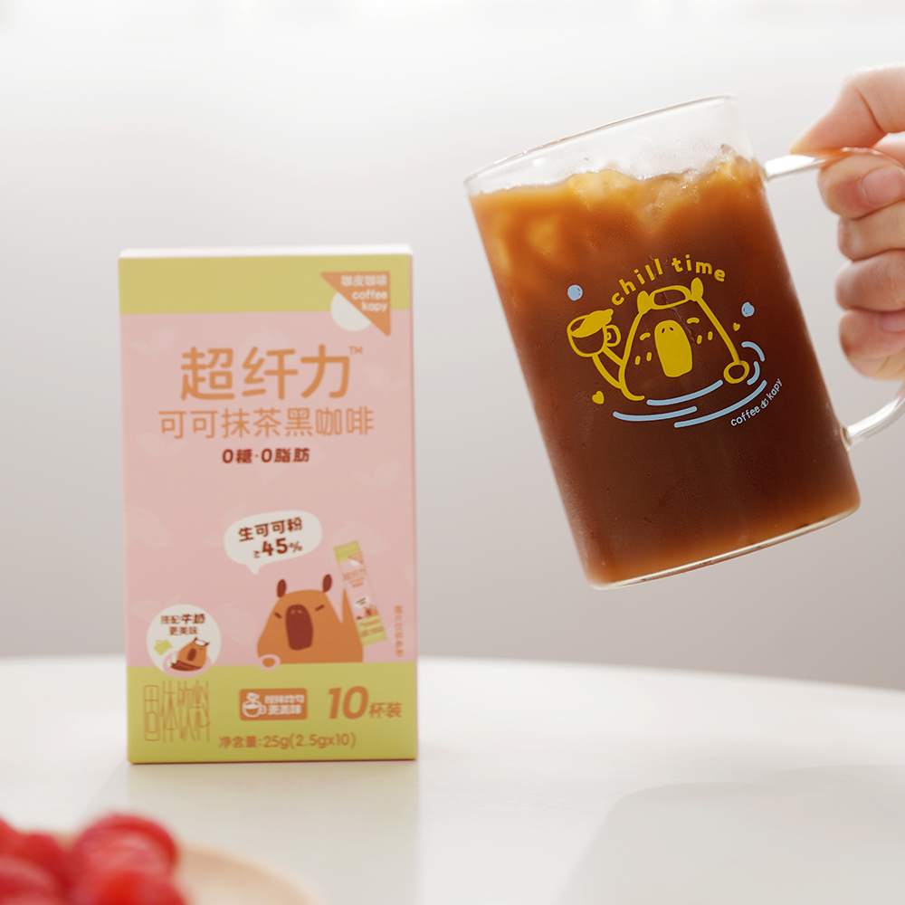 永璞 咖皮超纤力即溶咖啡粉2.5g*10条纸盒装（可可抹茶）